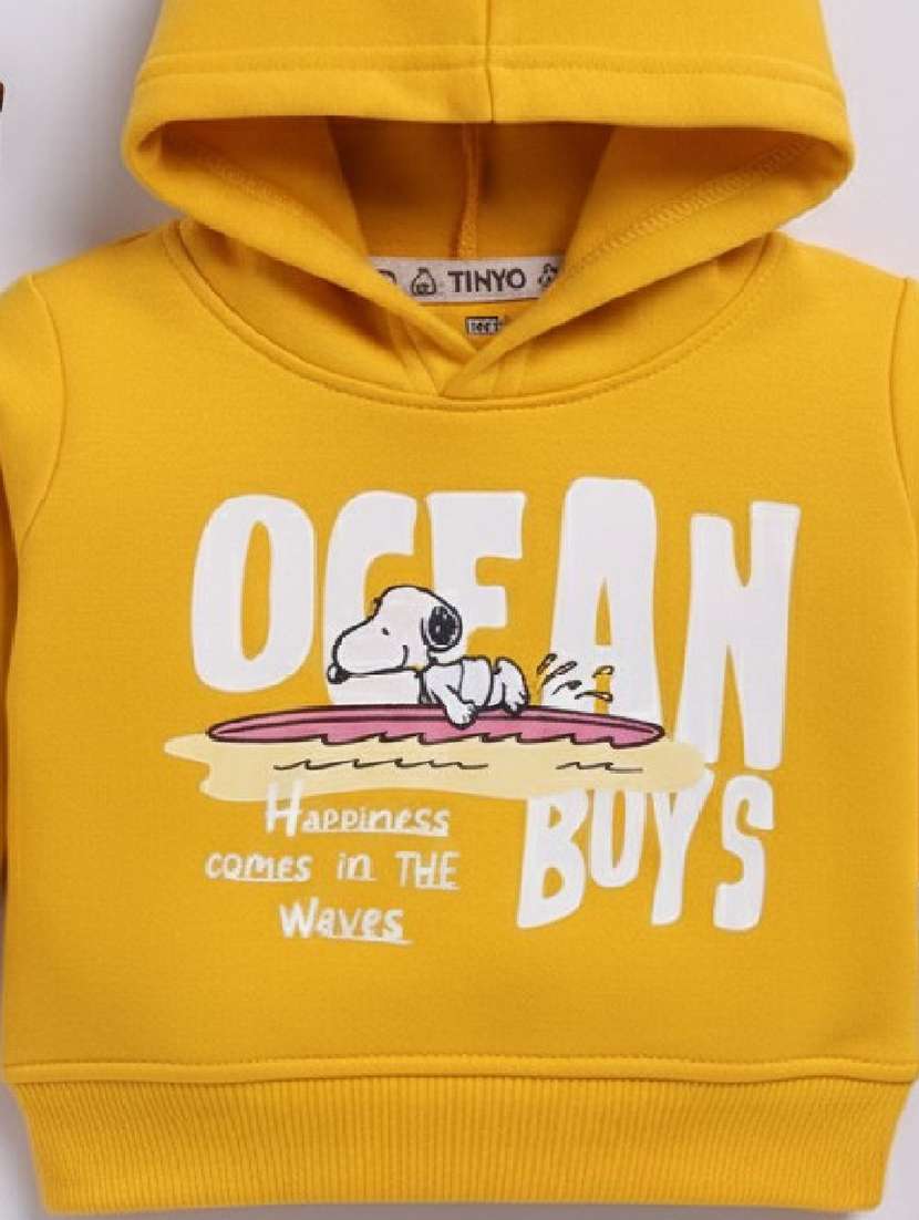 kids printed long sleeve hooded sweatshirt - 22356874 -  Standard Image - 4