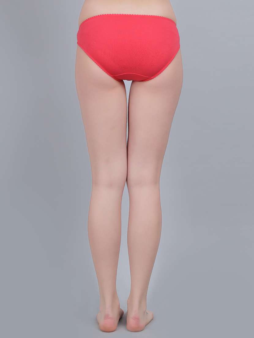 women pack of 4 solid mid rise panty - 22357000 -  Standard Image - 6