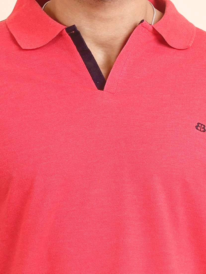 men solid short sleeve polo t-shirt - 22357026 -  Standard Image - 4