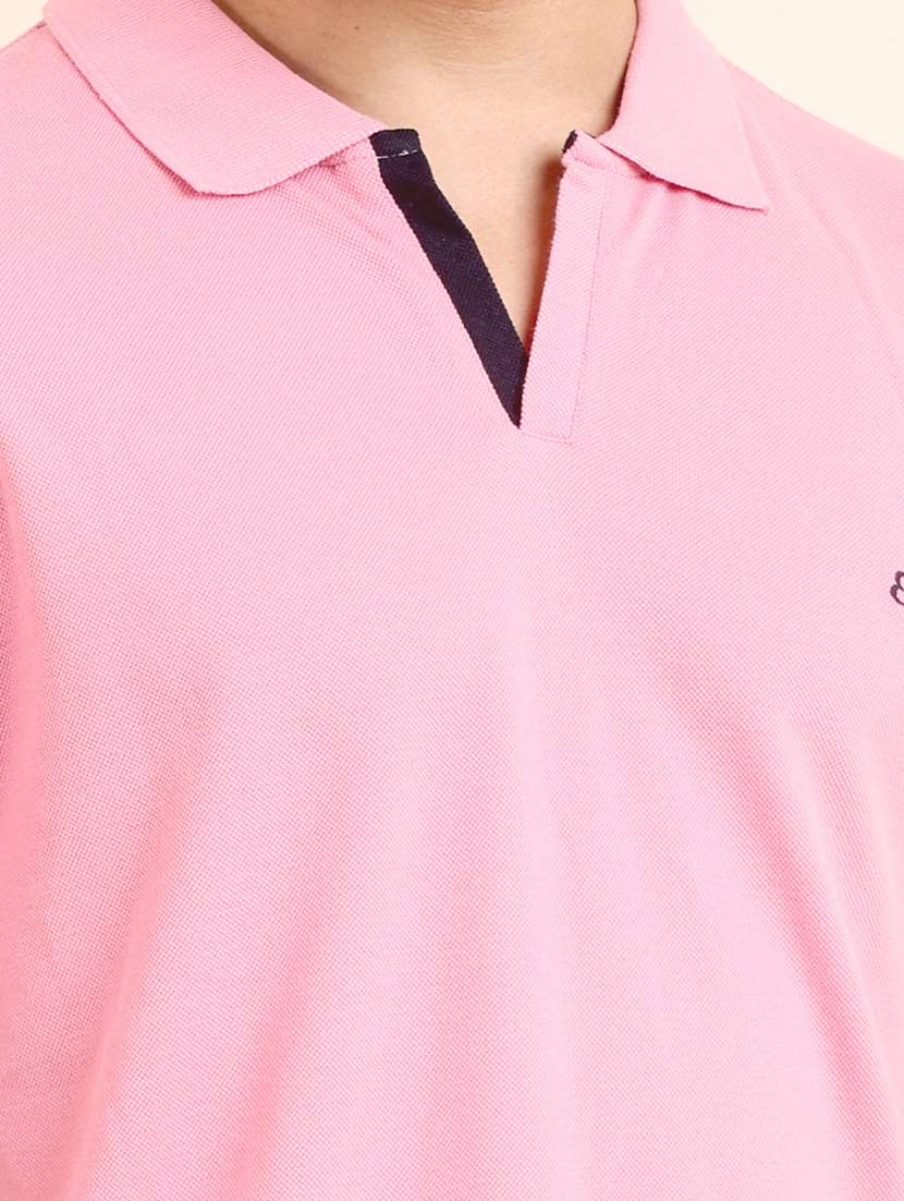 men solid short sleeve polo t-shirt - 22357028 -  Standard Image - 4