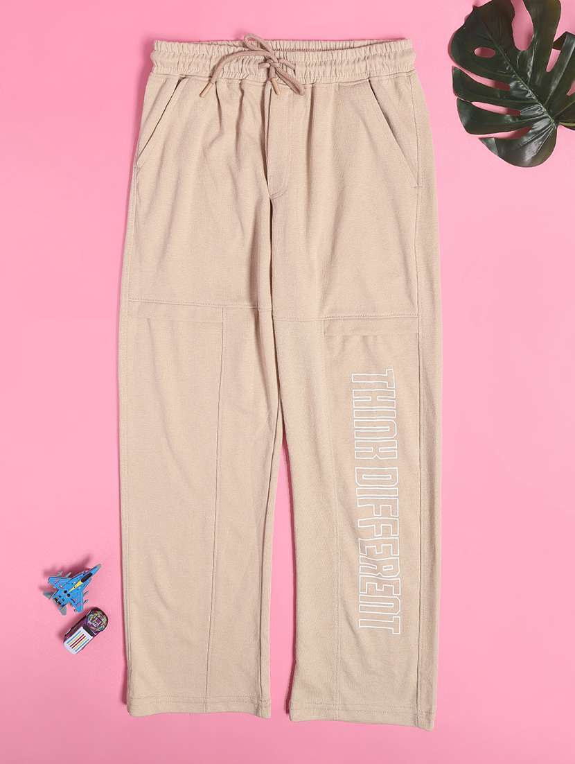 beige cotton blend palazzo trouser - 22357057 -  Standard Image - 1