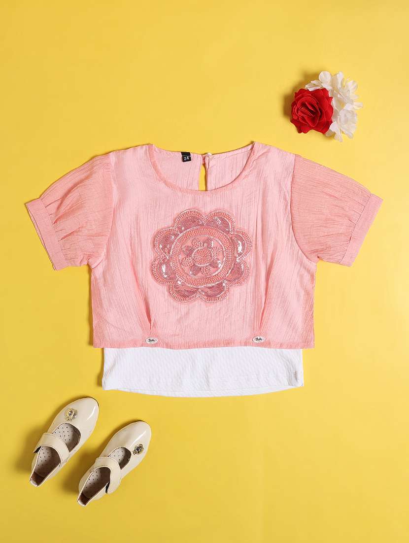 peach cotton  top - 22357106 -  Standard Image - 1