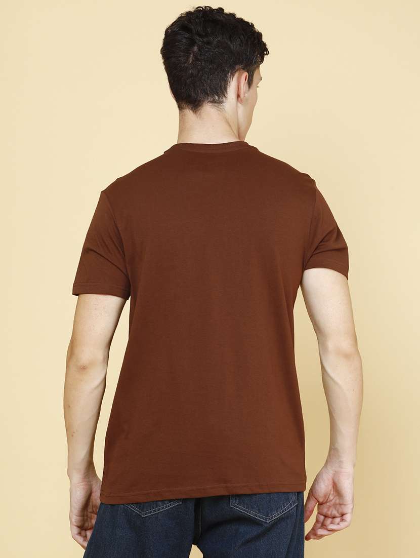 men solid short sleeve regular fit t-shirt - 22357261 -  Standard Image - 4