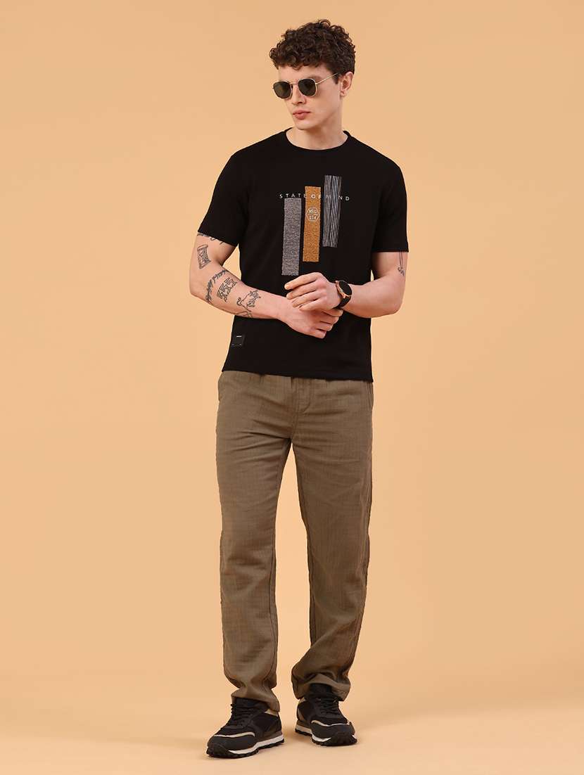 men printed short sleeve slim fit t-shirt - 22357271 -  Standard Image - 4