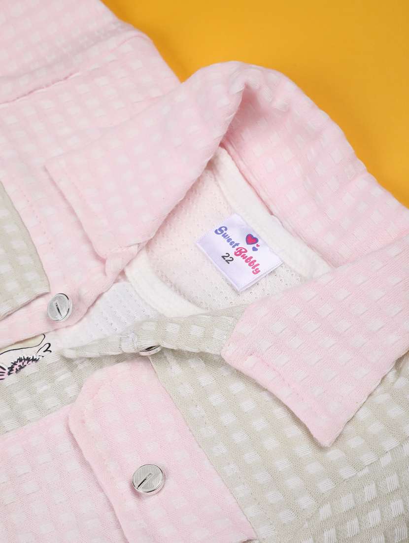 pink cotton twin sets & jump suit - 22357324 -  Standard Image - 4
