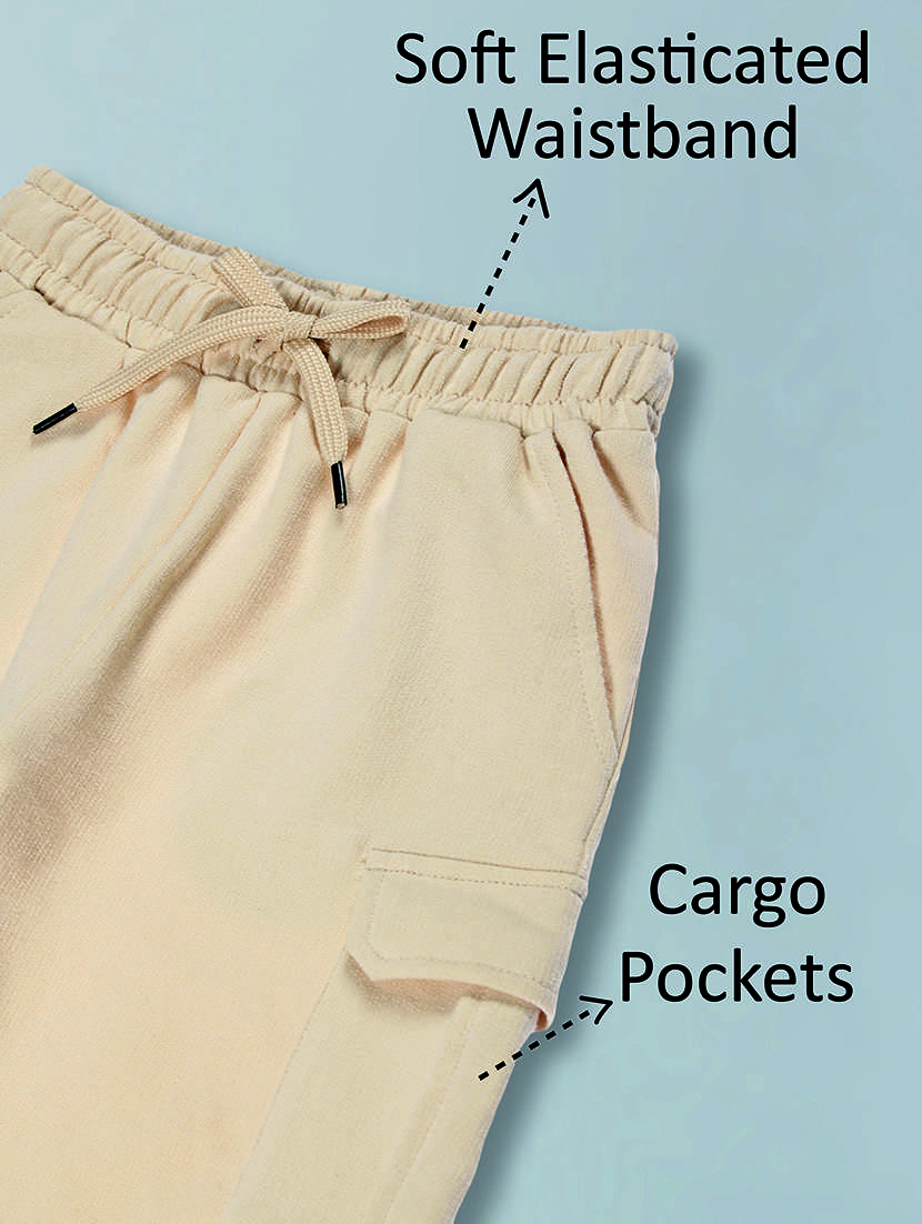 boys solid mid rise cargo shorts - 22357501 -  Standard Image - 4