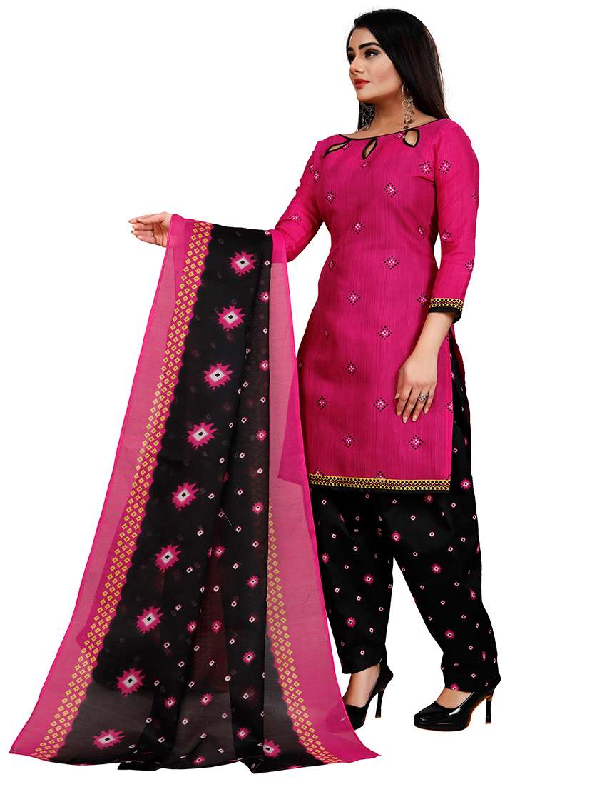 Women Printed Unstitched Suit Set - 22357716 -  Standard Image - 1