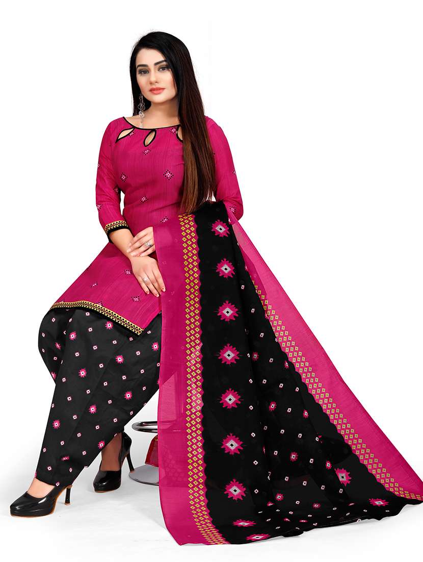 Women Printed Unstitched Suit Set - 22357716 -  Standard Image - 4