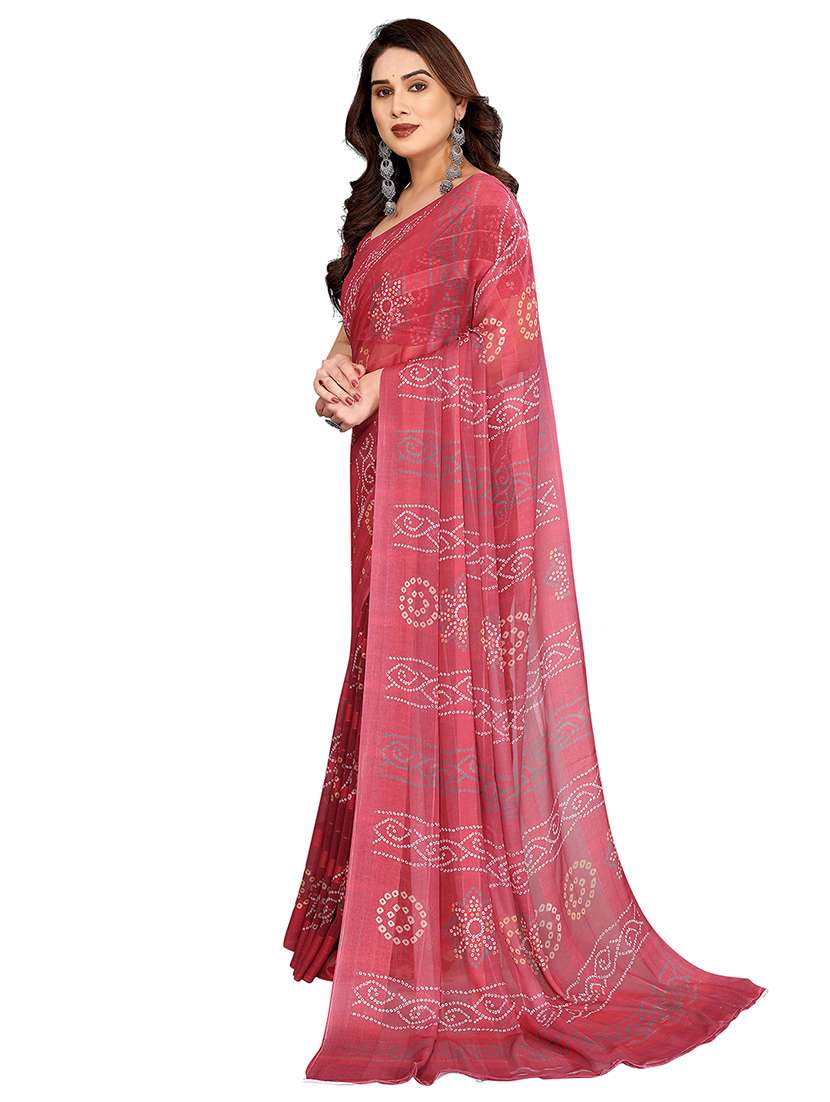 women printed casual wear saree with blouse - 22357850 -  Standard Image - 1