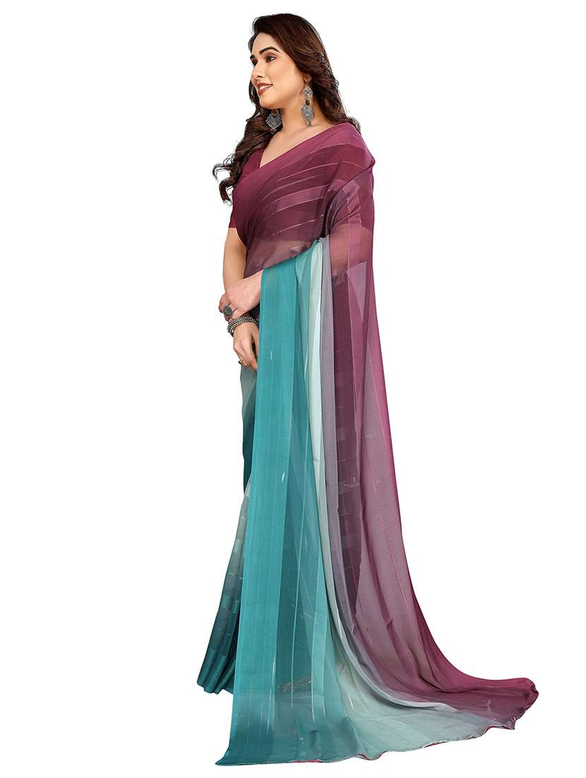 women printed casual wear saree with blouse - 22357890 -  Standard Image - 1