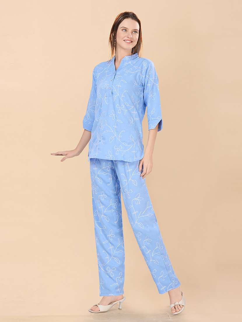 women embroidered top and trouser co-ord set - 22357968 -  Standard Image - 1