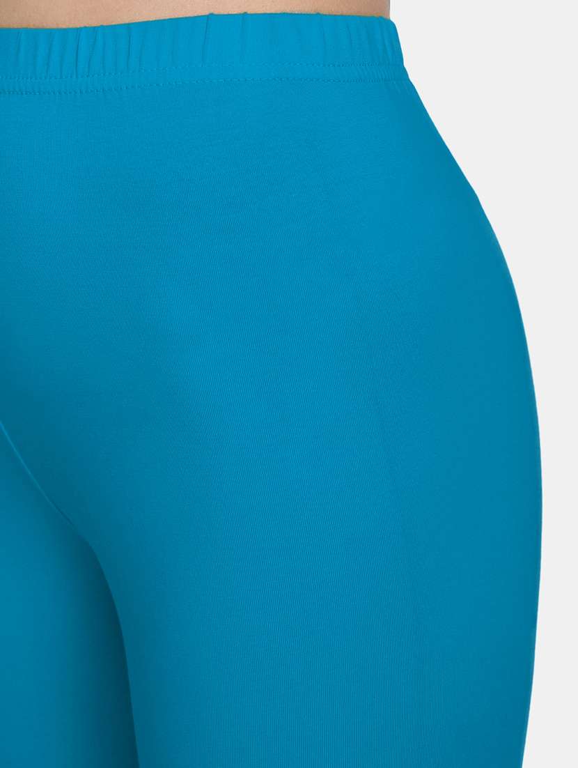 women solid mid rise legging - 22358109 -  Standard Image - 4