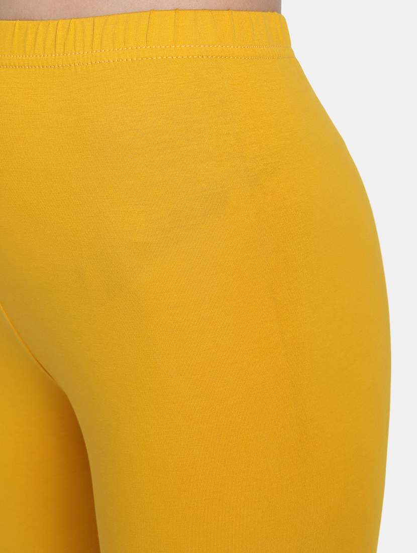 women solid mid rise legging - 22358111 -  Standard Image - 4