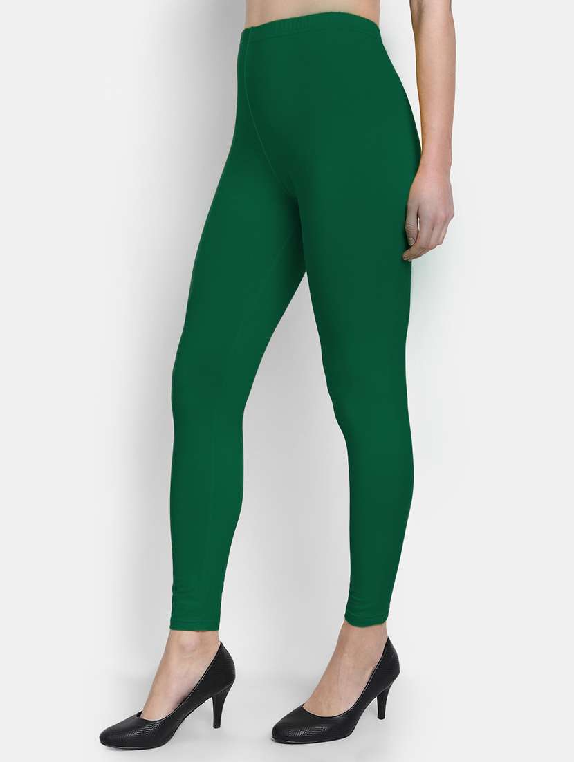 Women Solid Mid Rise Legging - 22358116 -  Standard Image - 1