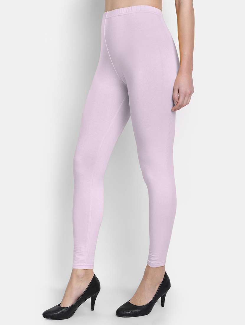 women solid mid rise legging - 22358122 -  Standard Image - 1