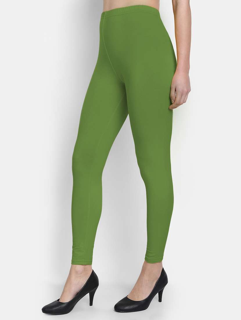 women solid mid rise legging - 22358130 -  Standard Image - 1