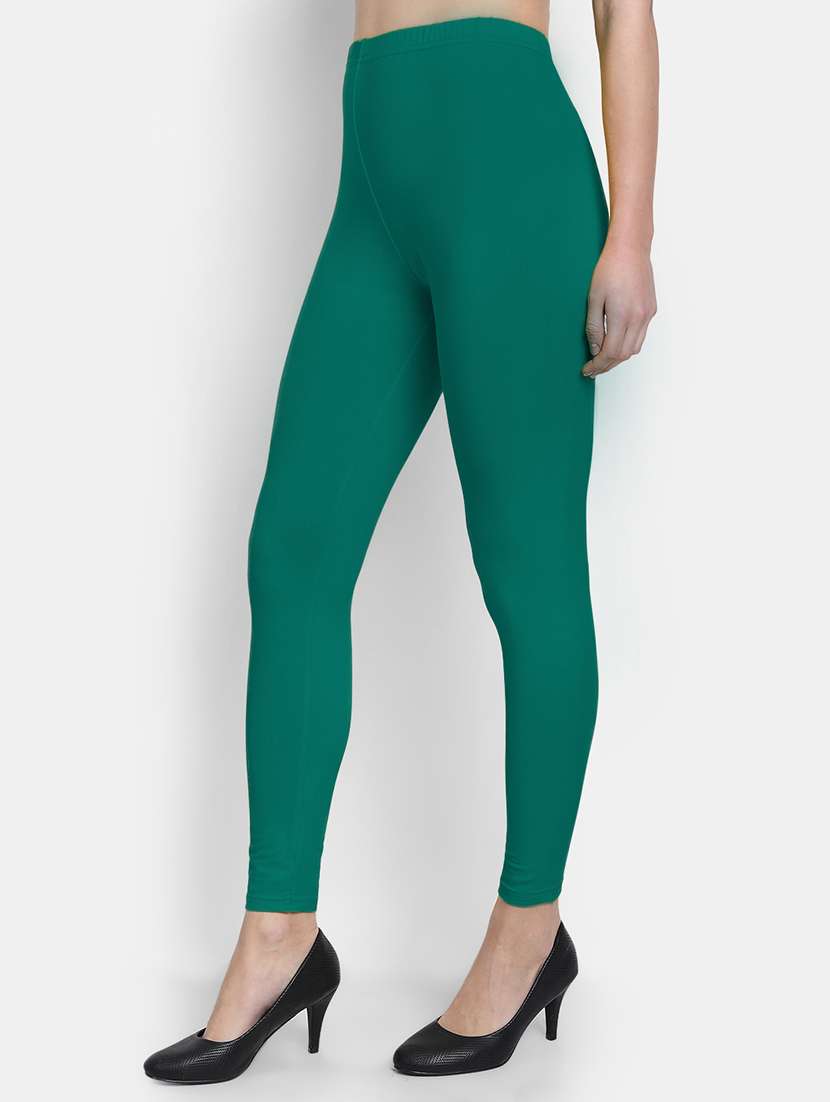 women solid mid rise legging - 22358132 -  Standard Image - 1