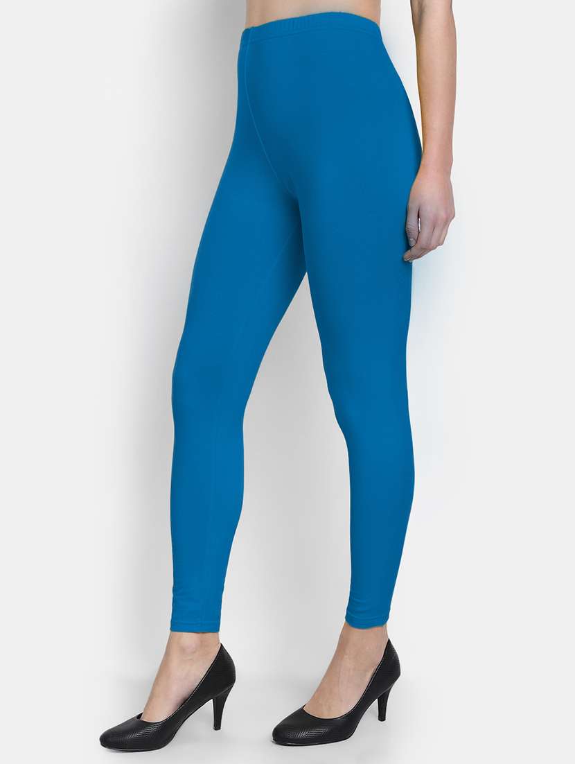 women solid mid rise legging - 22358133 -  Standard Image - 1