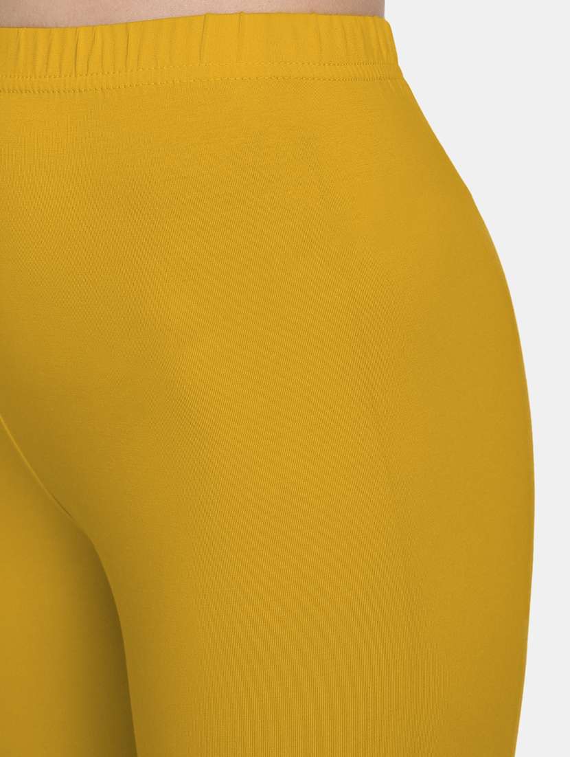 Women Solid Mid Rise Legging - 22358136 -  Standard Image - 4
