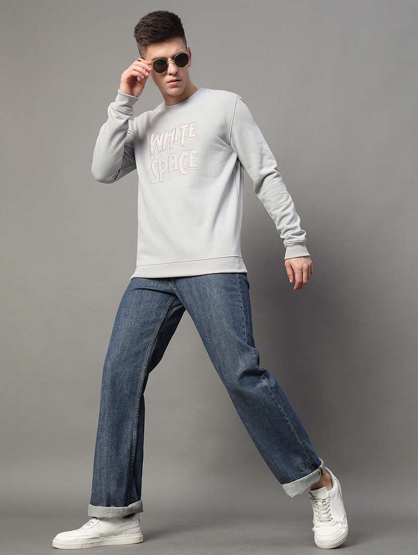 men typographic long sleeve regular fit sweatshirt - 22358245 -  Standard Image - 4