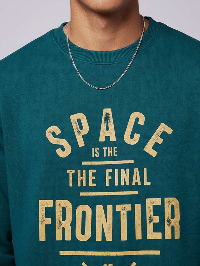 men typographic long sleeve regular fit sweatshirt - 22358274 -  Standard Image - 4