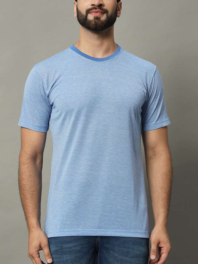 men solid short sleeve regular fit t-shirt - 22358361 -  Standard Image - 4