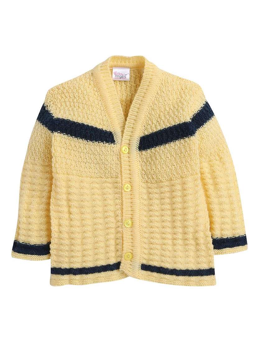 Kids Self Designed Sweater With Woolen Socks & Cap - 22358620 -  Standard Image - 1