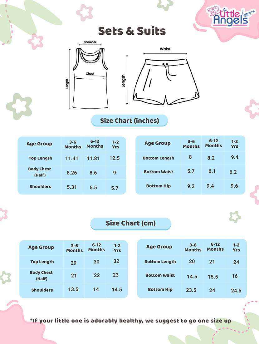 Kids Printed Sleeveless Vest And Short Set - 22358627 -  Standard Image - 1