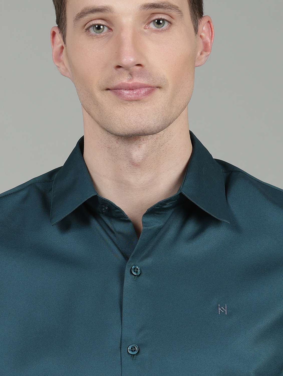 men solid long sleeve regular fit casual shirt - 22358672 -  Standard Image - 4