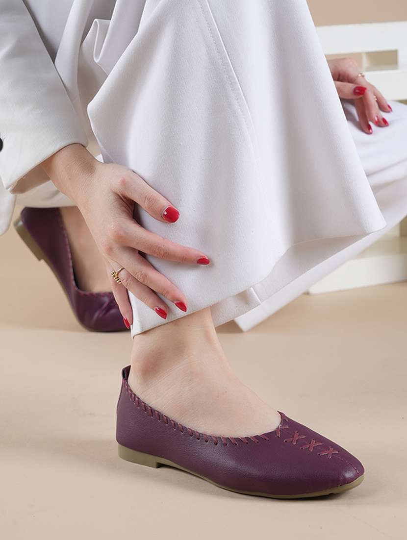 women solid slip on ballerina - 22358732 -  Standard Image - 1