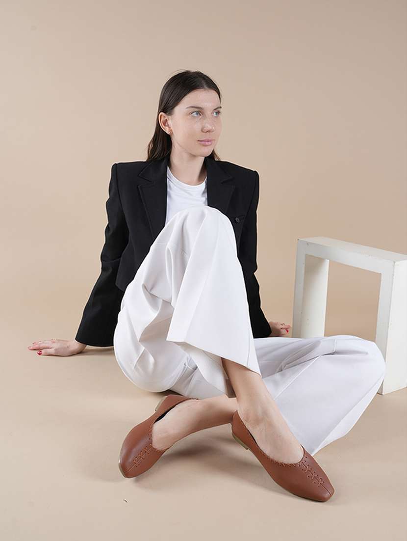 women solid slip on ballerina - 22358733 -  Standard Image - 1