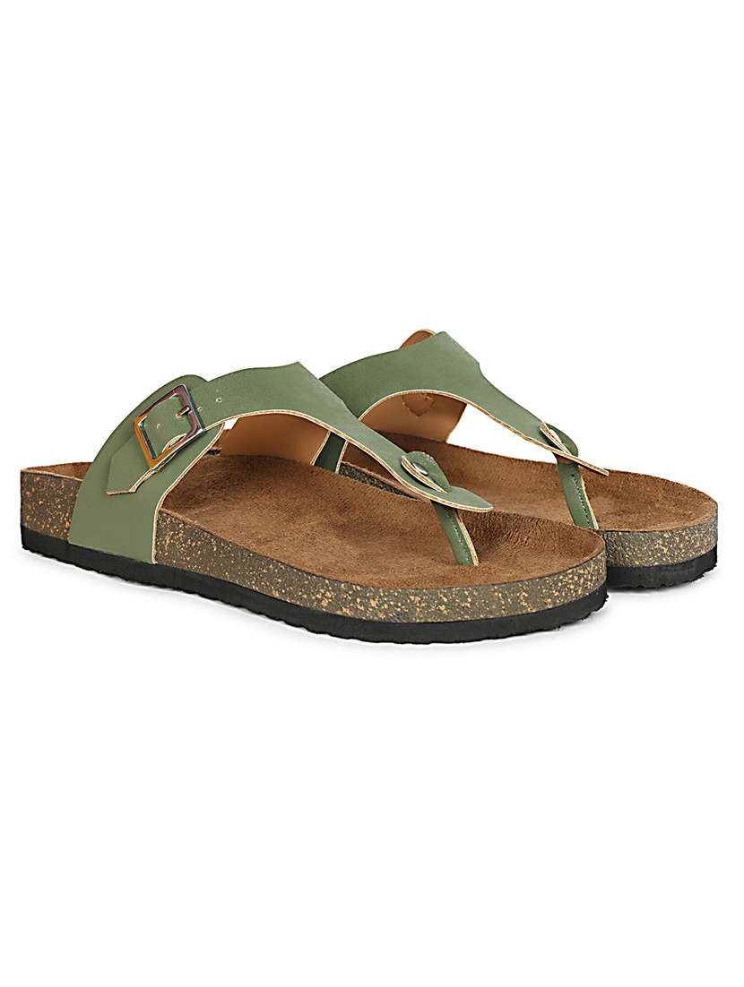 women solid slip on sandals - 22358771 -  Standard Image - 1