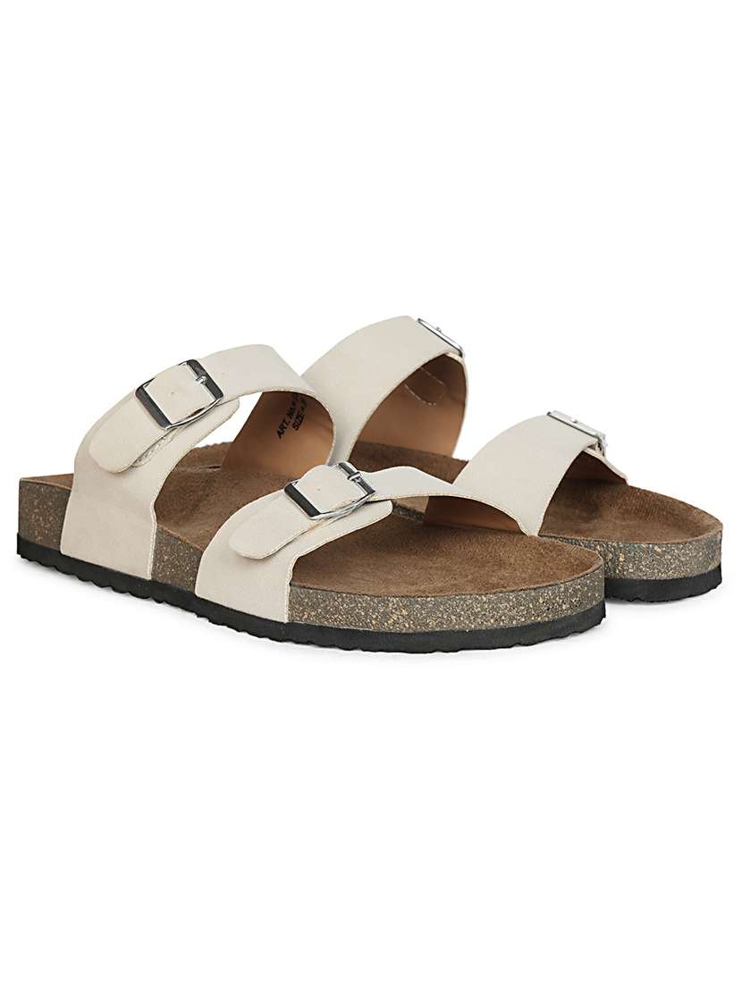 women solid slip on sandals - 22358791 -  Standard Image - 1