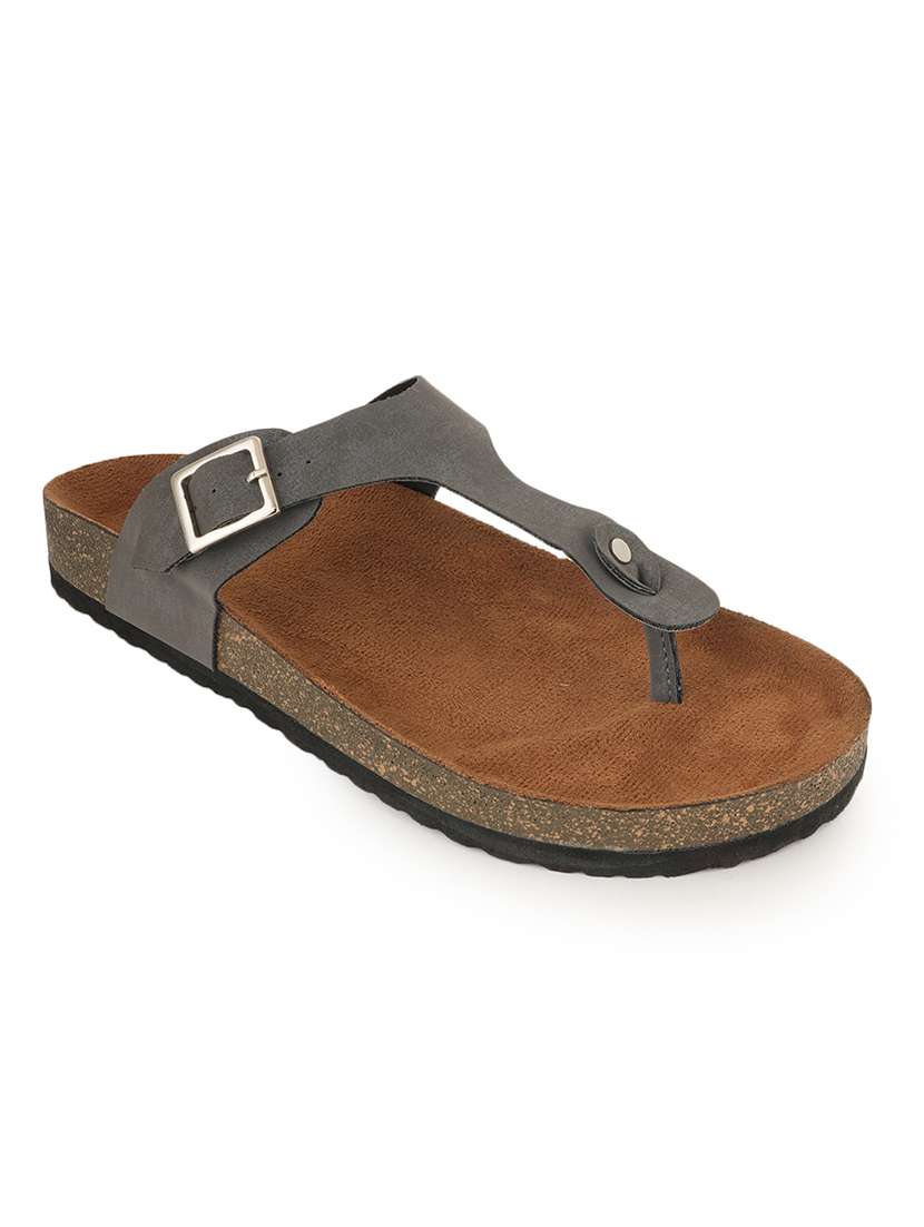 women solid slip on sandals - 22358799 -  Standard Image - 1