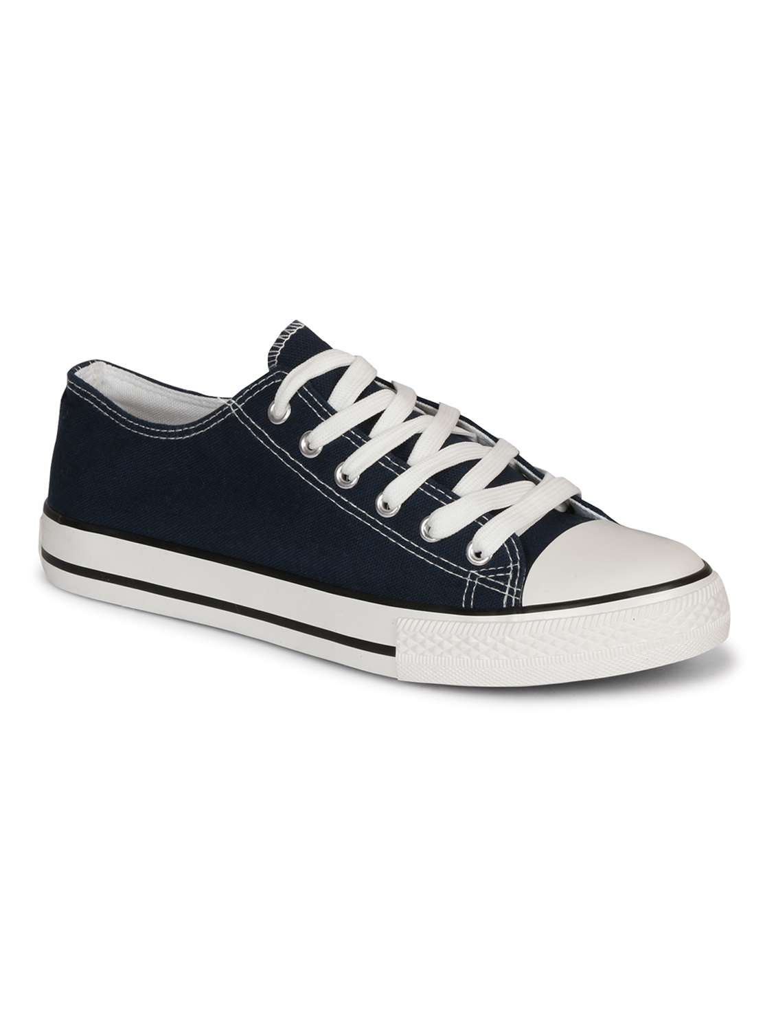 men solid lace up sneaker