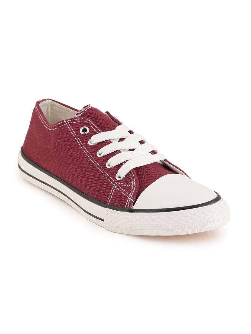 women solid lace-up sneaker - 22358832 -  Standard Image - 1