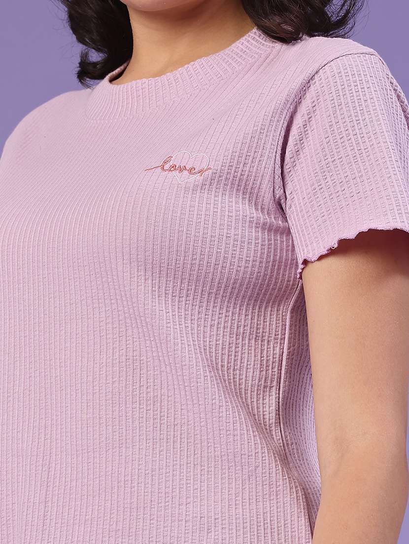 women self design short sleeve top  - 22358864 -  Standard Image - 1
