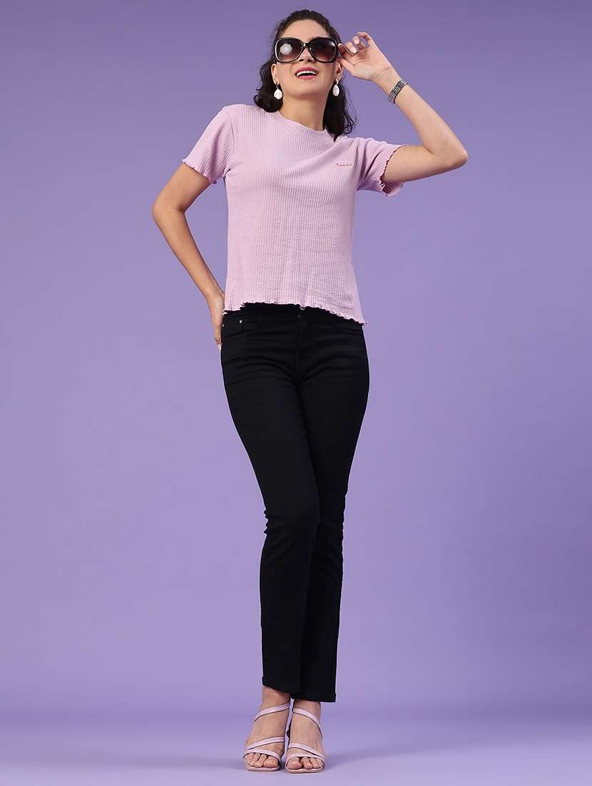 women self design short sleeve top  - 22358864 -  Standard Image - 4
