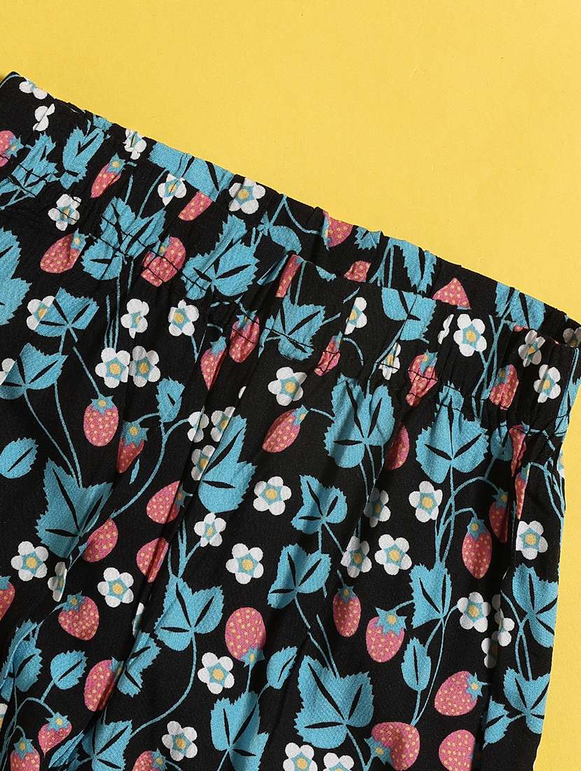 black cotton blend palazzo trouser - 22358892 -  Standard Image - 4