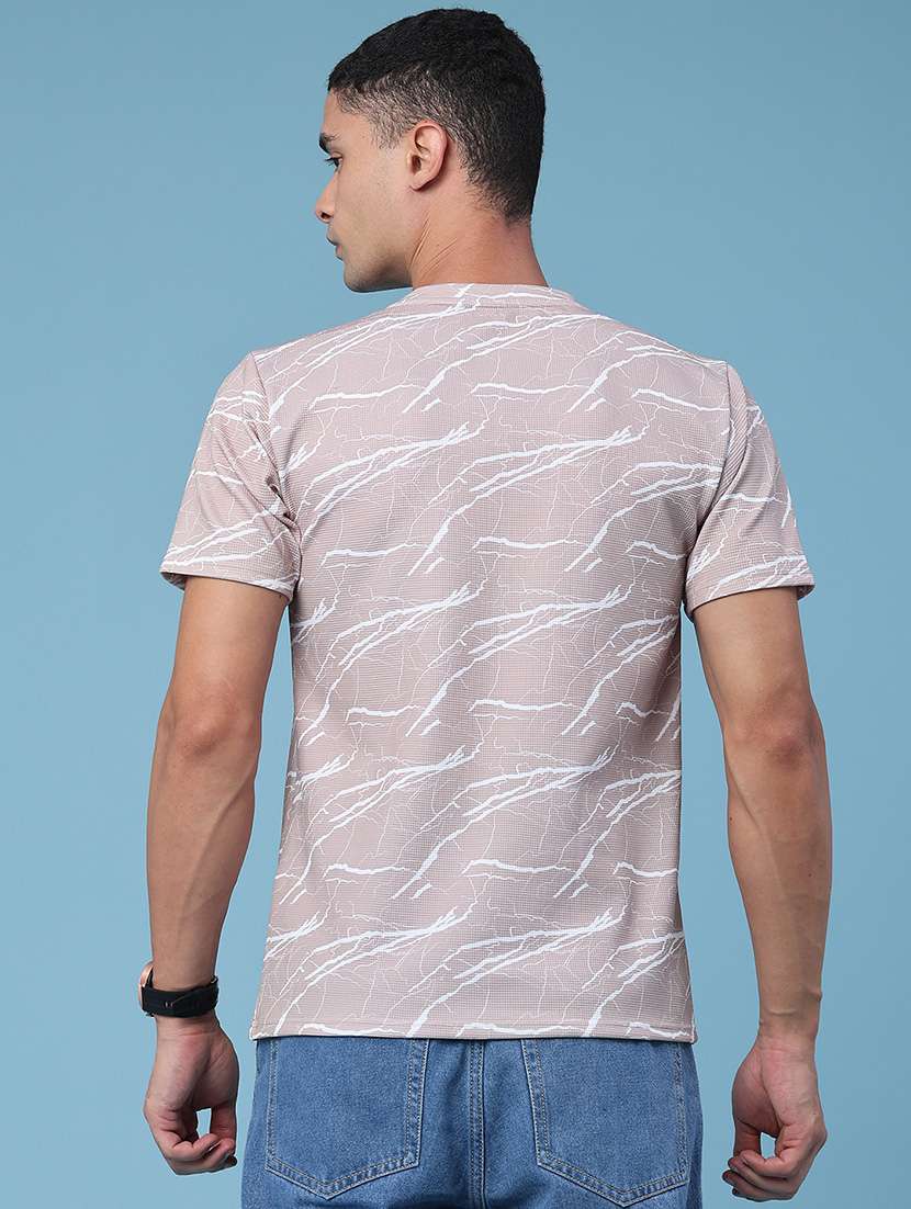 men printed short sleeve regular fit t-shirt - 22359243 -  Standard Image - 4