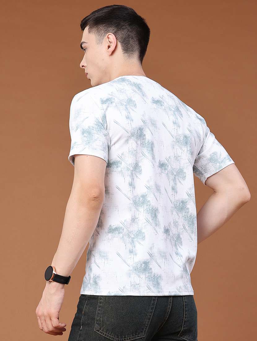 men printed short sleeve regular fit t-shirt - 22359244 -  Standard Image - 4