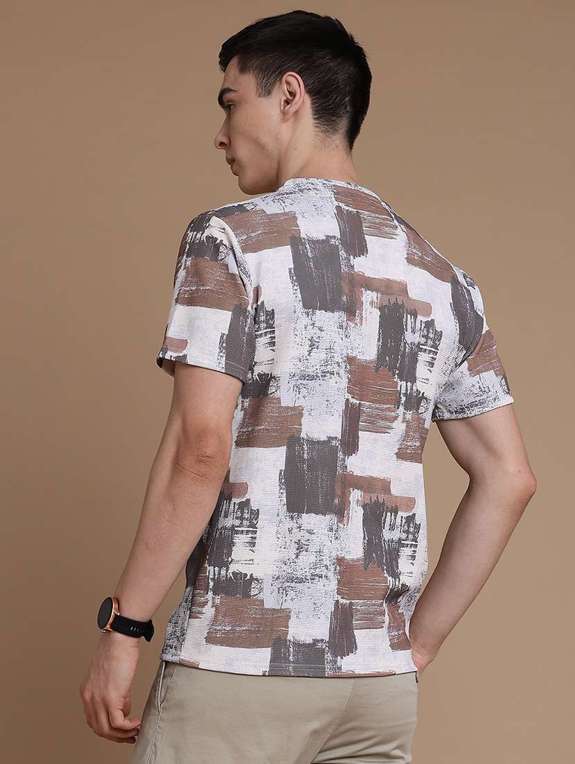 men printed short sleeve regular fit t-shirt - 22359245 -  Standard Image - 4
