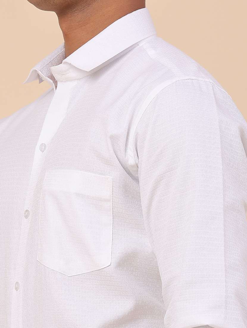 white cotton formal shirt - 22359268 -  Standard Image - 1