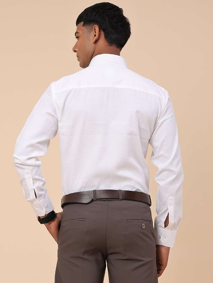 white cotton formal shirt - 22359268 -  Standard Image - 4