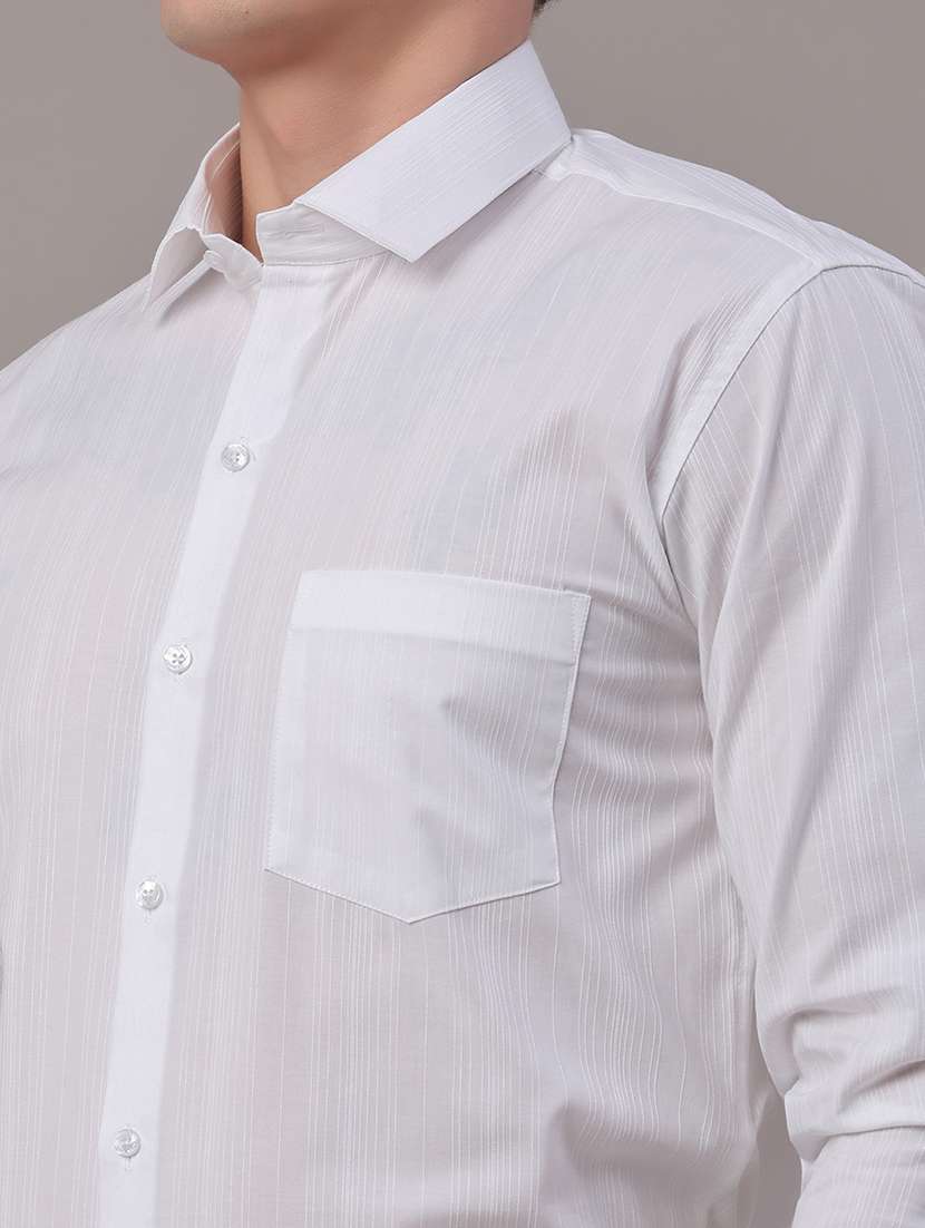 men self design long sleeve slim fit formal shirt - 22359281 -  Standard Image - 1