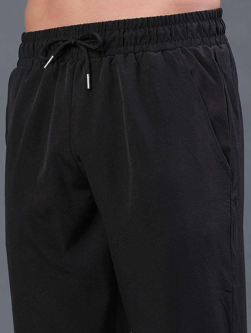men solid mid rise track pant - 22359295 -  Standard Image - 1