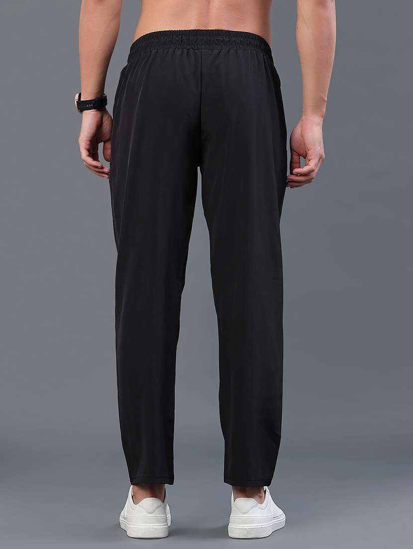men solid mid rise track pant - 22359295 -  Standard Image - 4