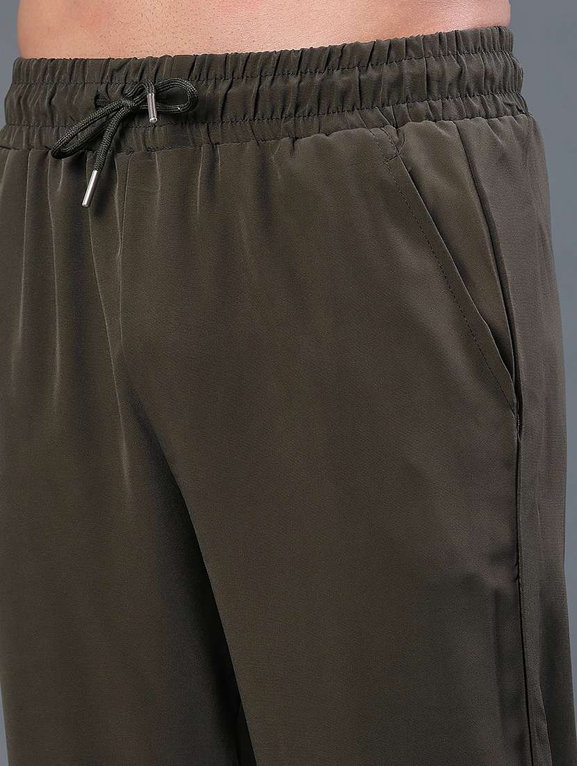 men solid mid rise track pant - 22359296 -  Standard Image - 1