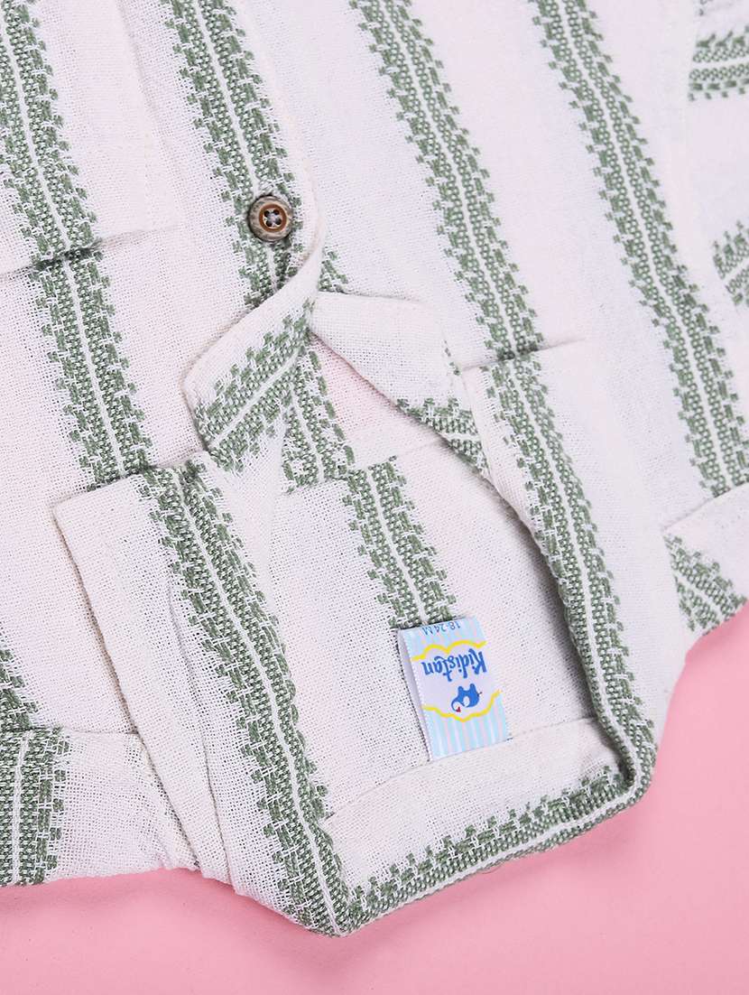 boys self design short sleeves casual shirt - 22359360 -  Standard Image - 4