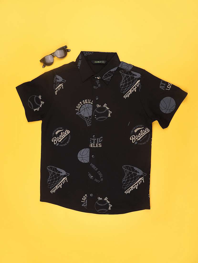 black cotton shirt - 22359450 -  Standard Image - 1